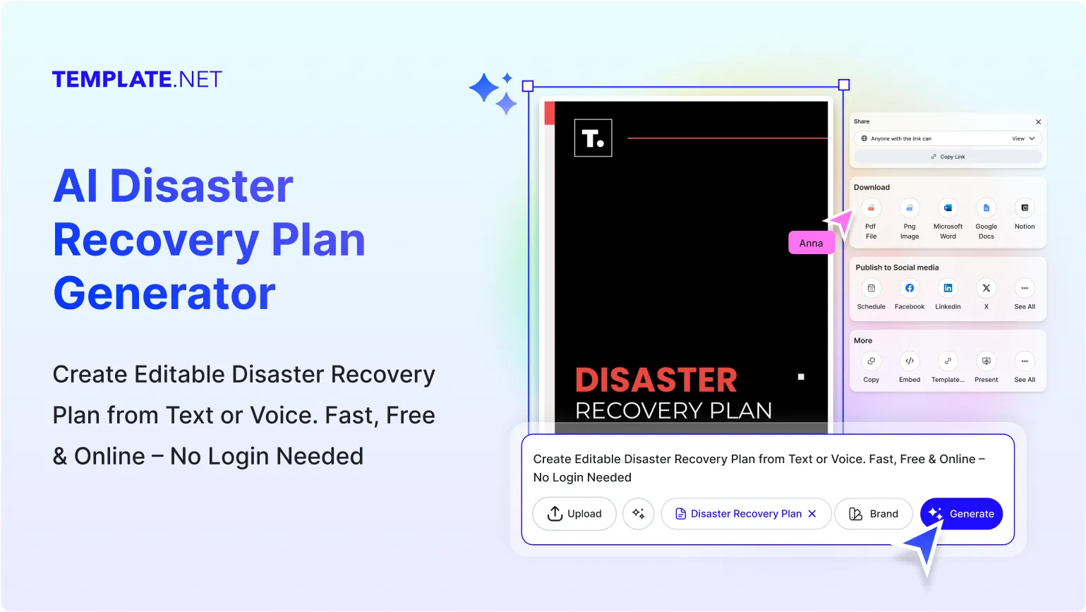 Free AI Disaster Recovery Plan Generator, Free Plan Maker Online