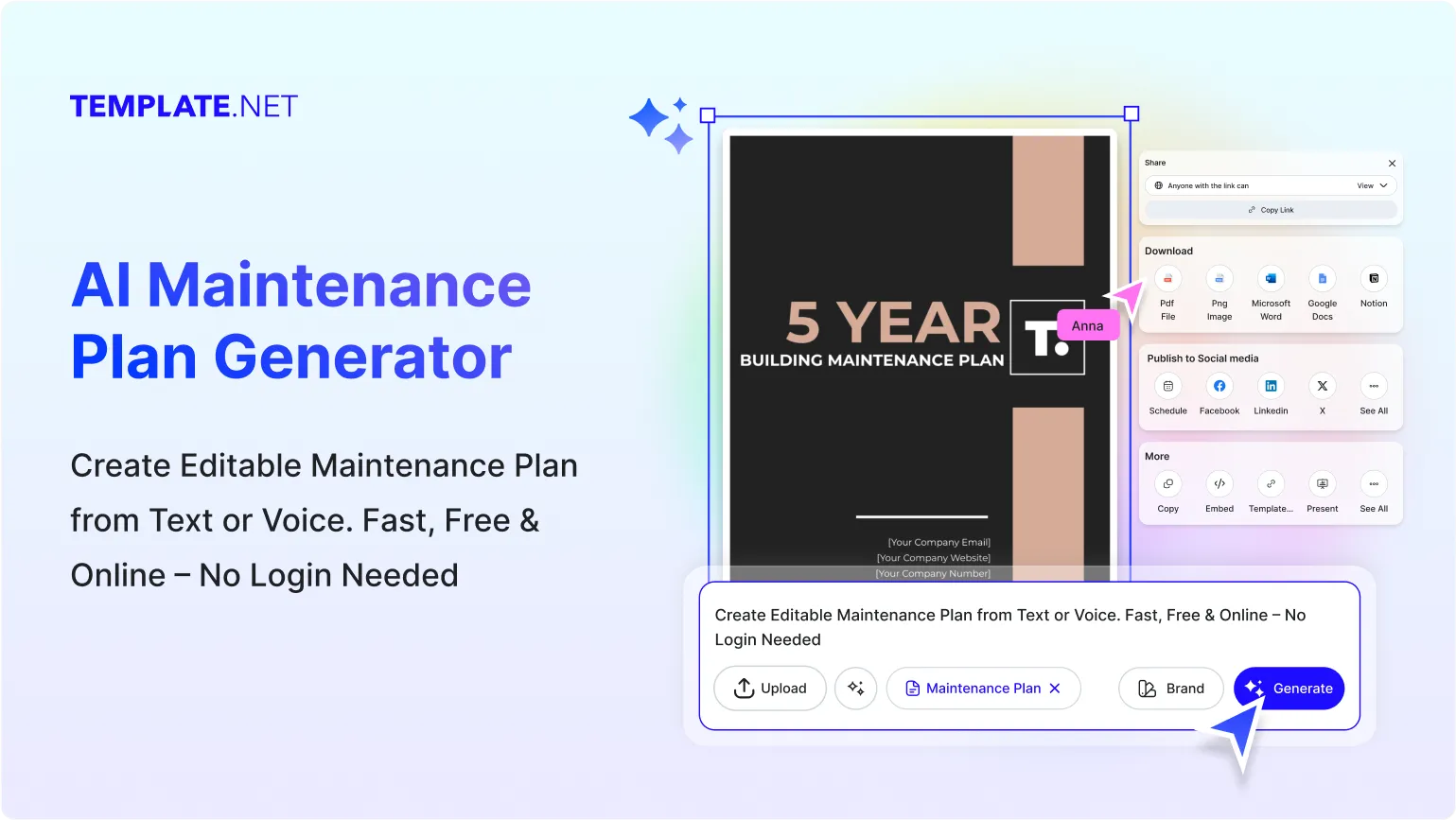 Free AI Maintenance Plan Generator, Free Maintenance Plan Maker Online