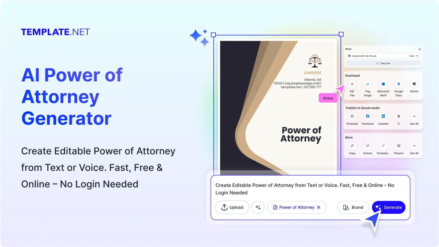 Free AI Power of Attorney Generator, Free Power of Attorney Maker Online