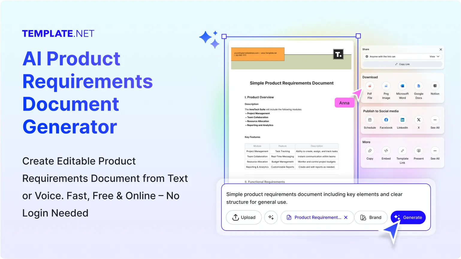 Free AI PRD Generator, Free Product Requirements Document Maker Online