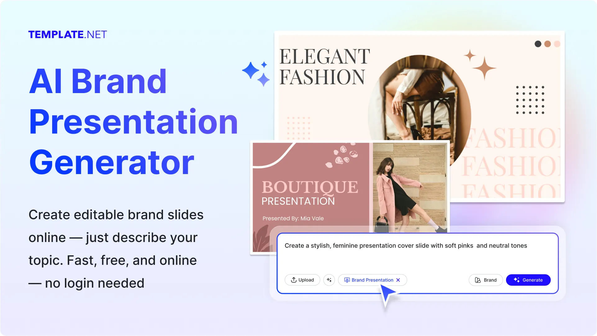 Free AI Brand Presentation Generator, Free Brand Presentation Maker Online