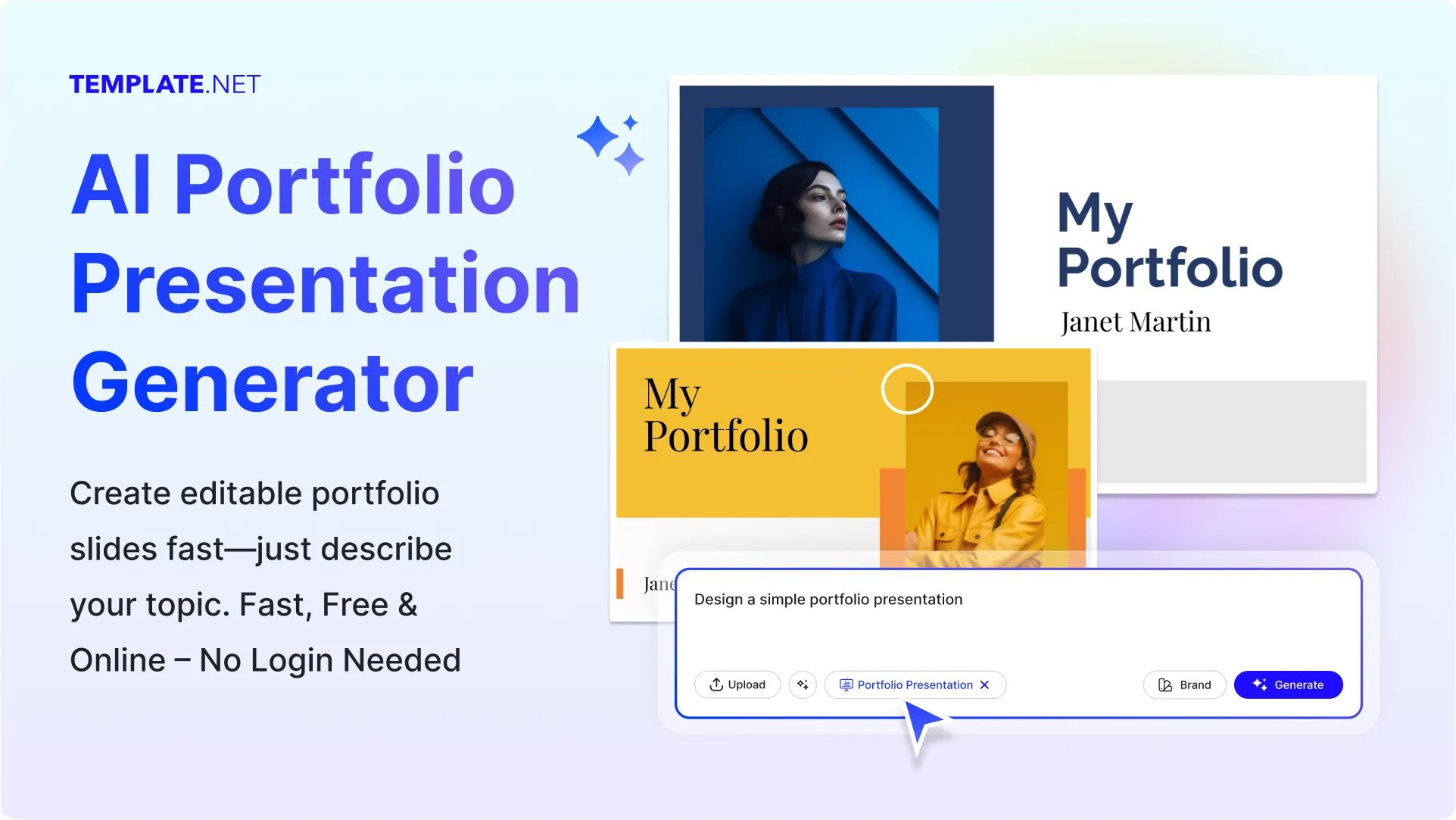 Free AI Portfolio Presentation Generator, Free Portfolio Presentation Maker Online