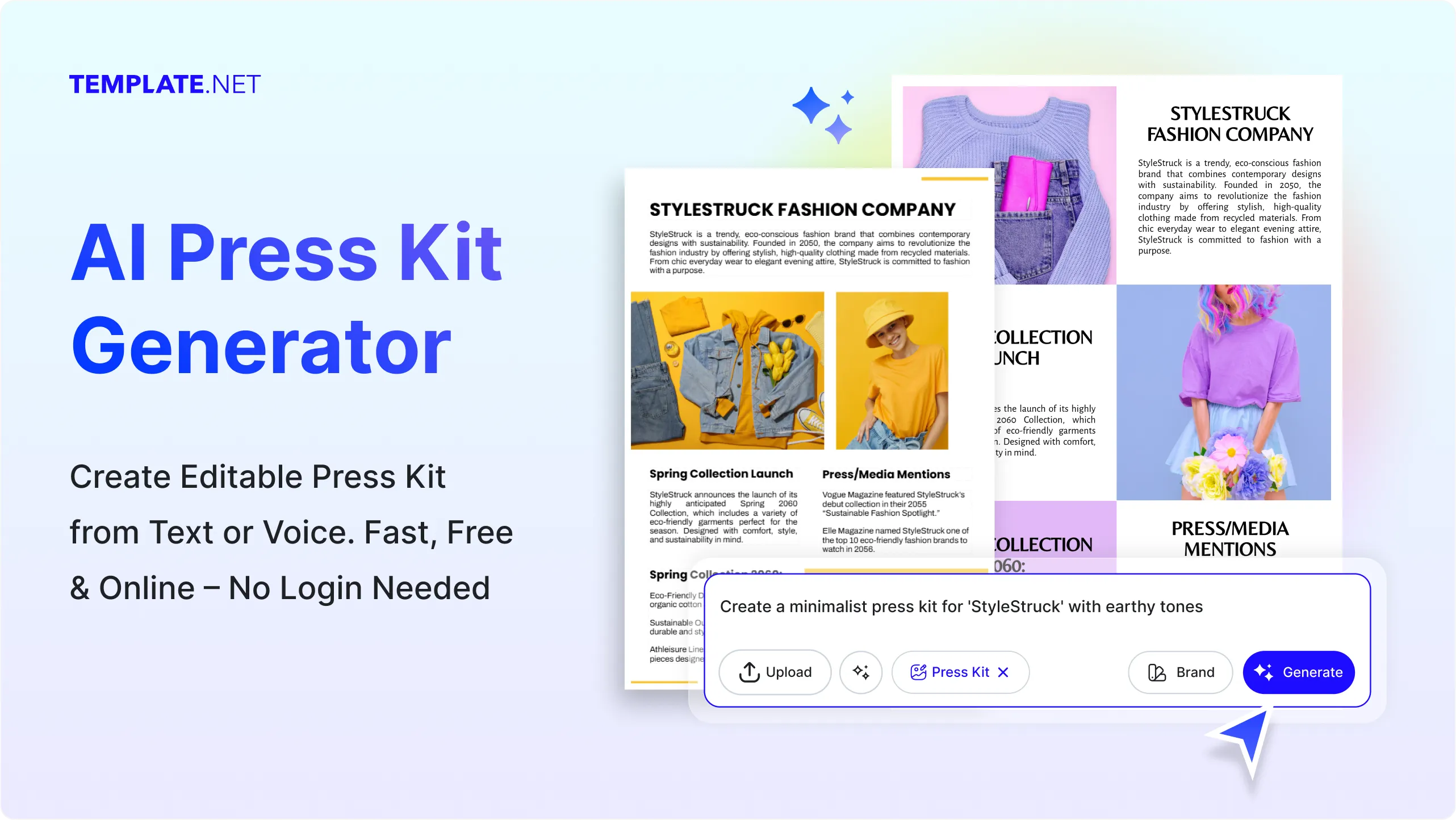 Free AI Press Kit Generator, Free Press Kit Maker Online