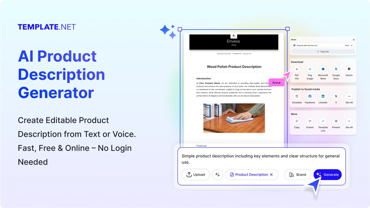 Free AI Product Description Generator, Maker Online