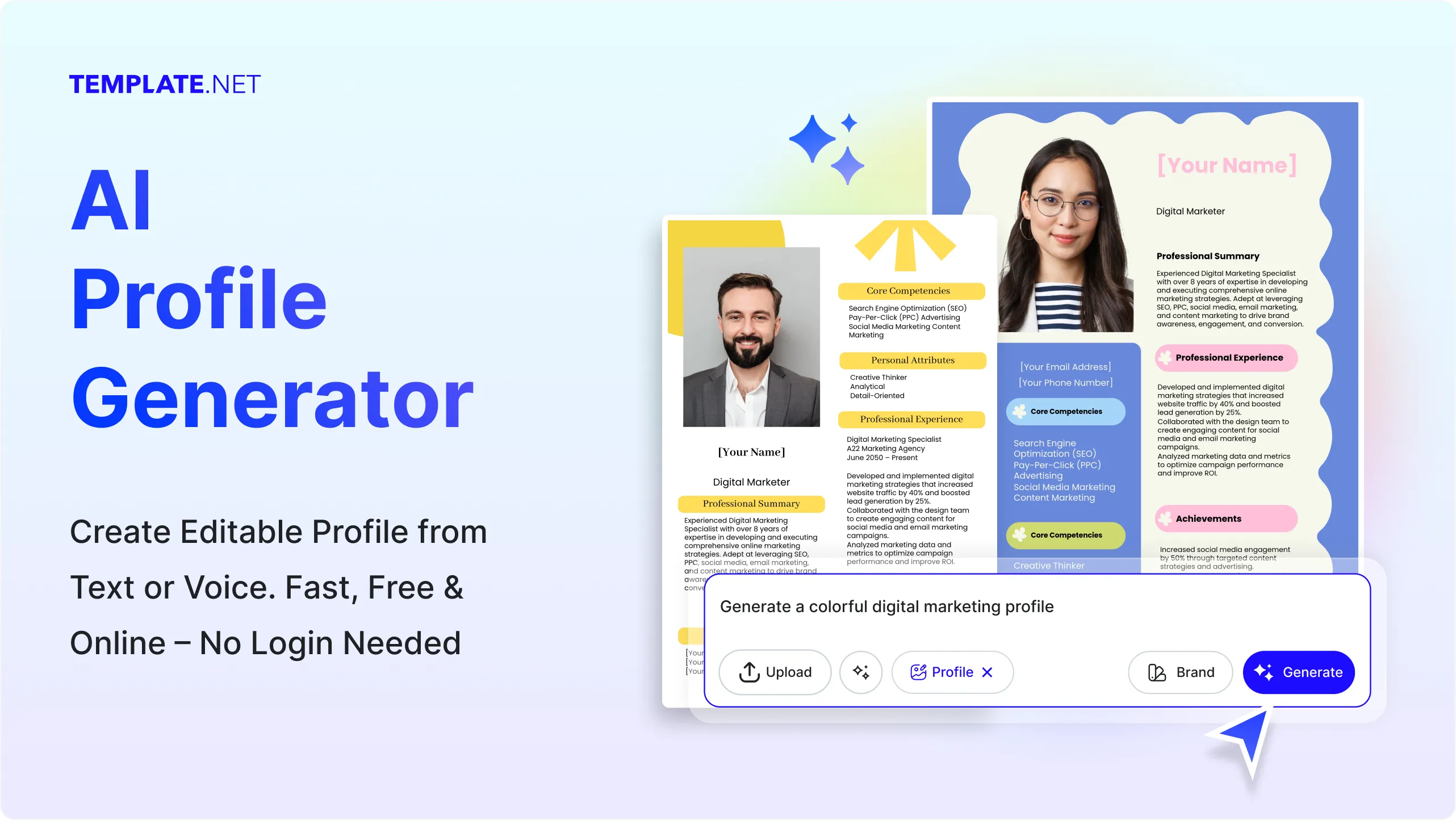 Free AI Profile Generator, Free AI Profile Maker Online