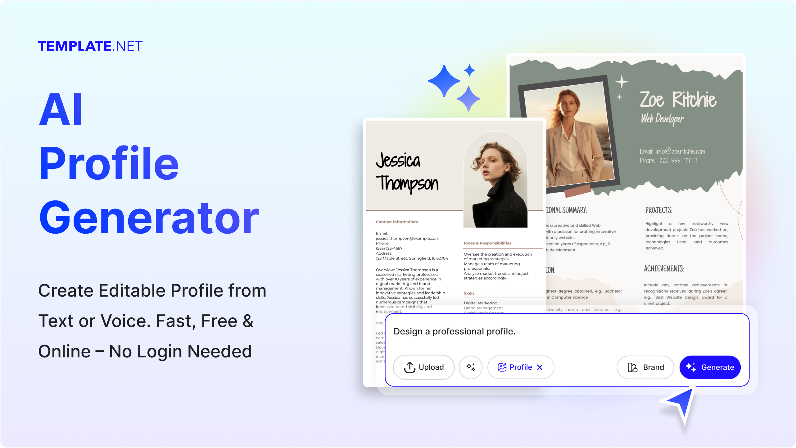 Free AI Profile Generator, Free Profile Maker Online