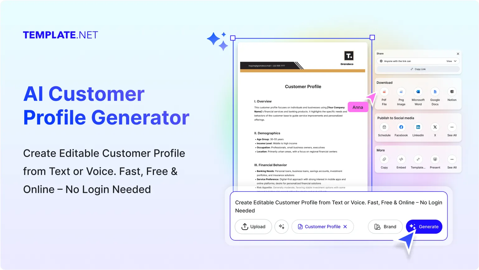 Free AI Customer Profile Generator, Free Customer Profile Maker Online