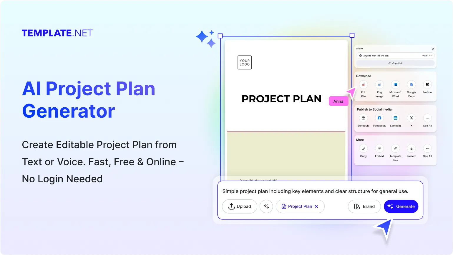 Free AI Project Plan Generator, Free AI Project Planner Maker Online