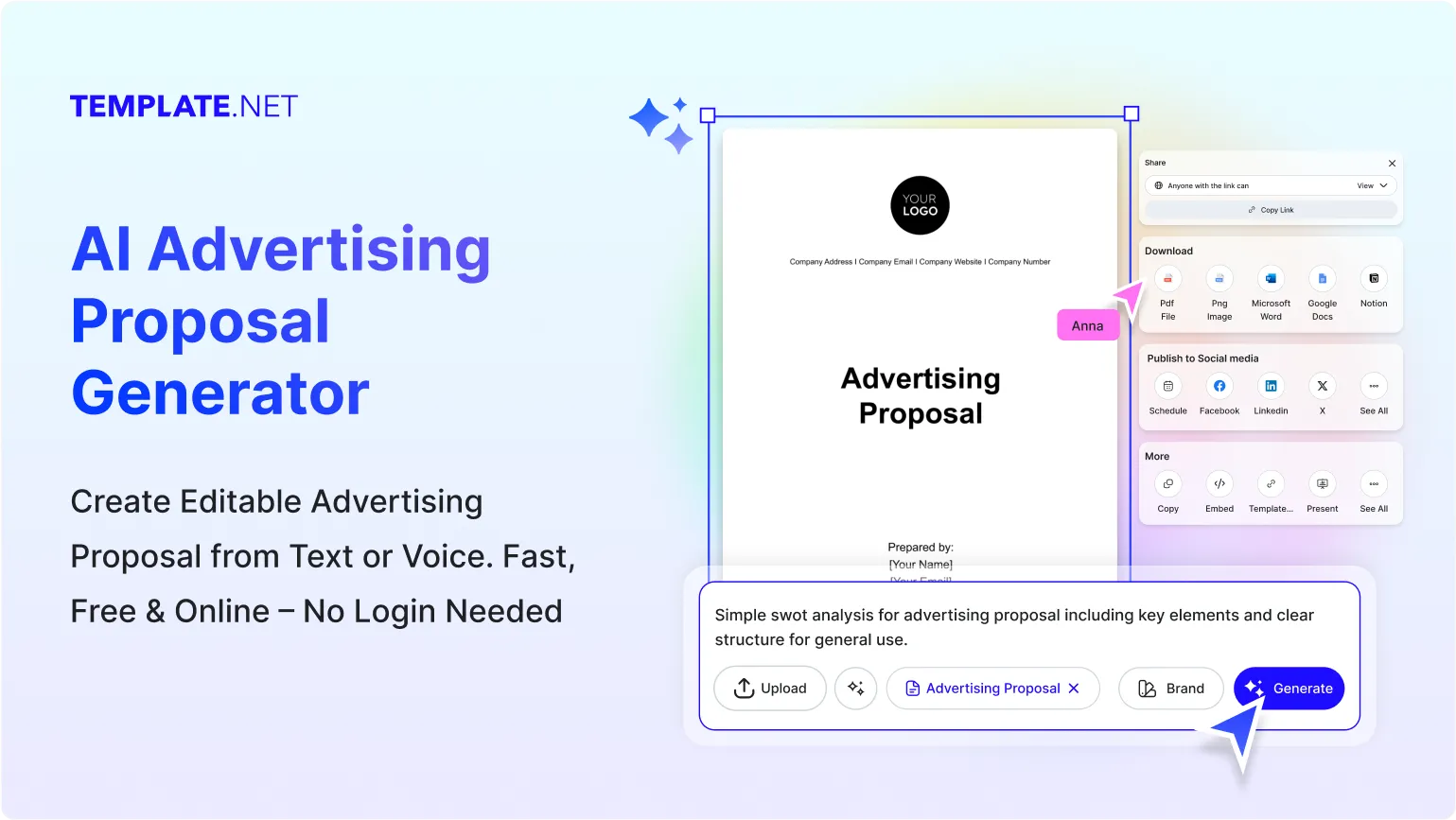 Free AI Advertising Proposal Generator, Free Advertising Proposal Maker Online