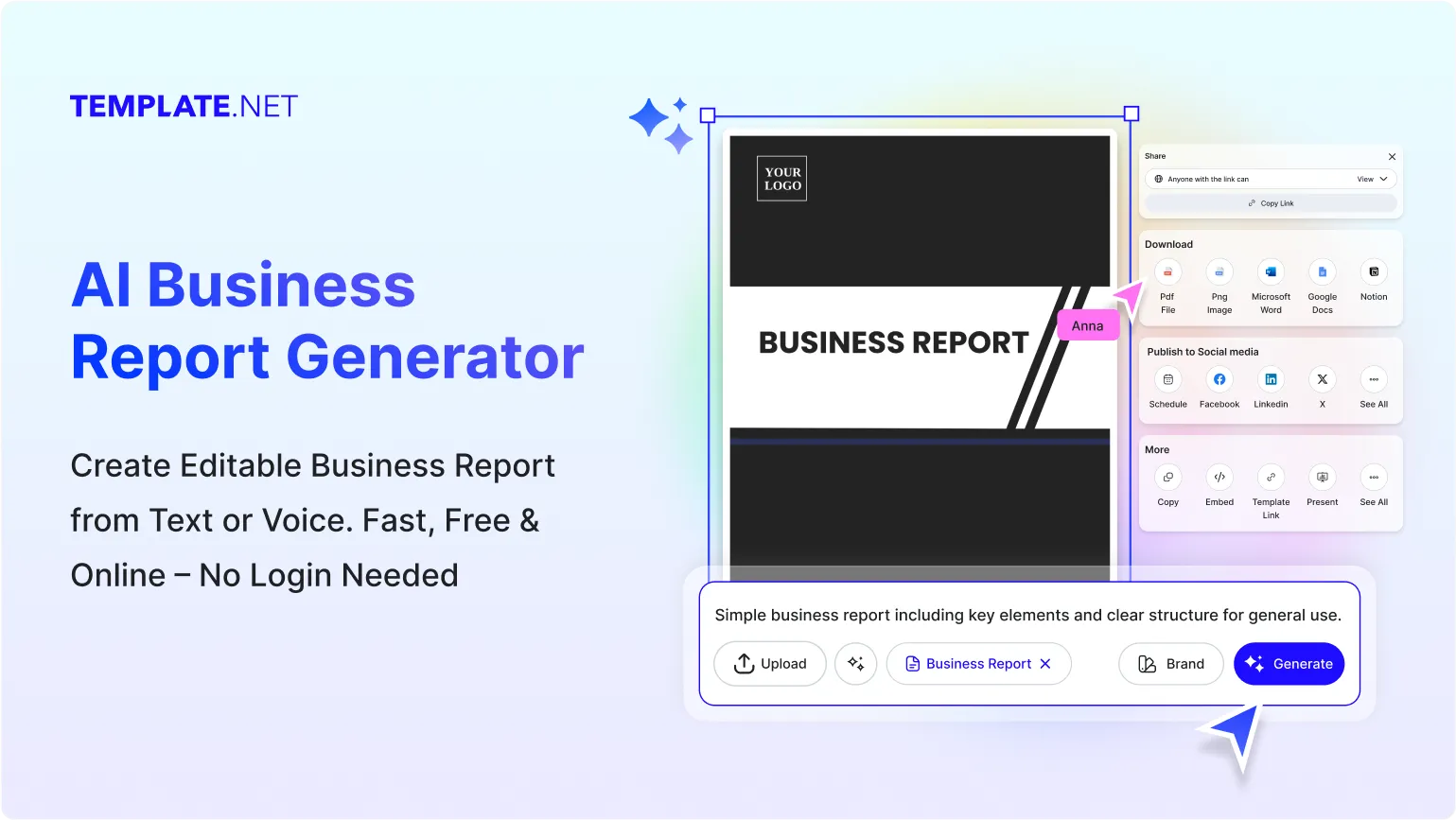 Free AI Business Report Generator, Free Report Maker Online