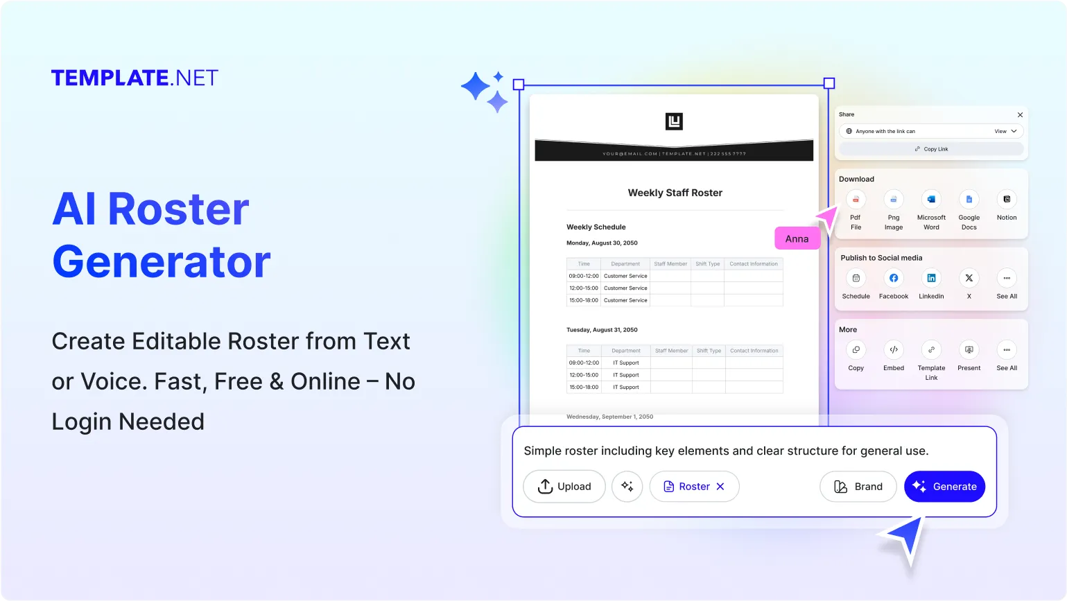 Free AI Roster Generator, AI Roster Maker Online