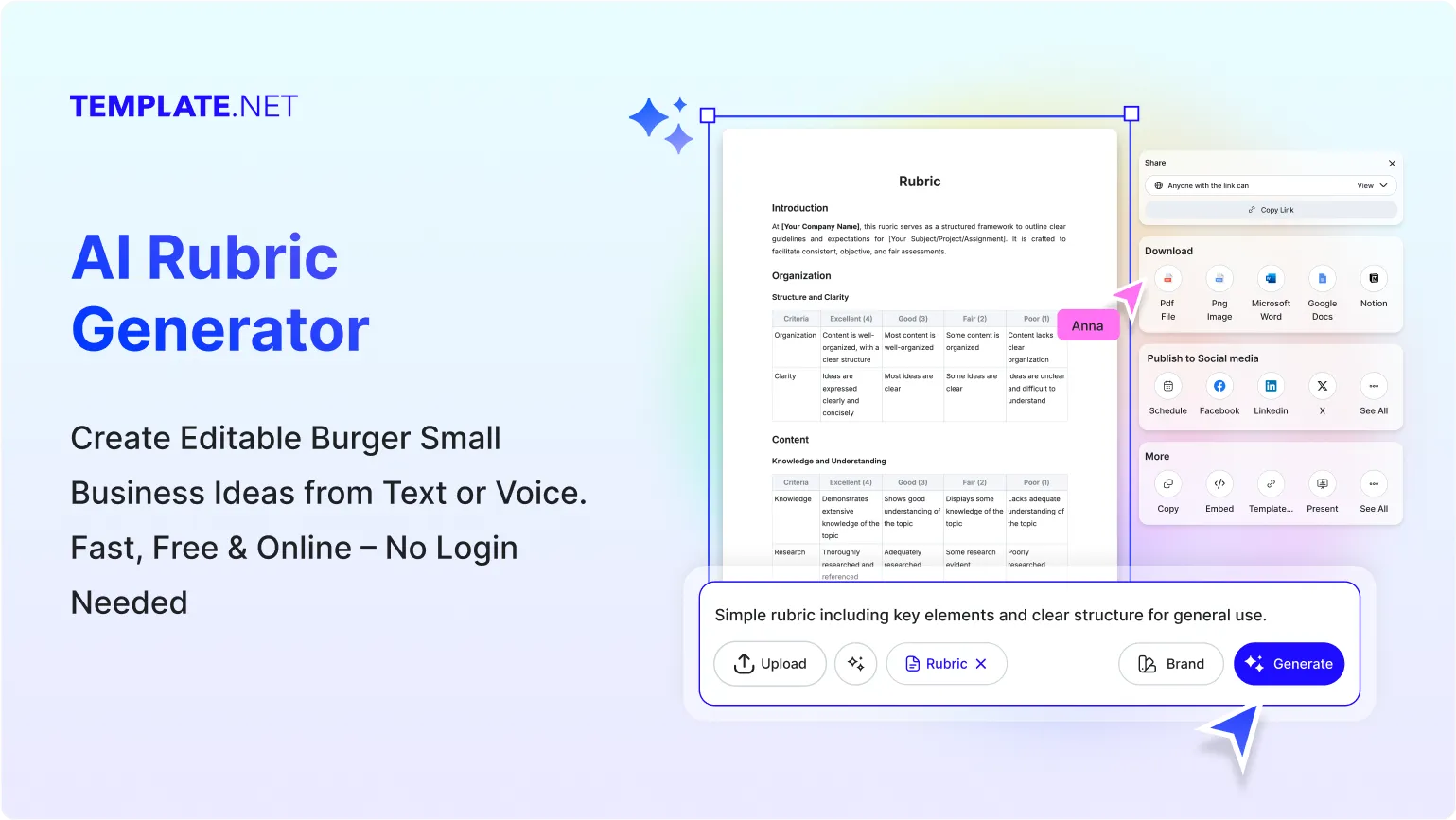 Free AI Rubric Generator, Free Rubric Maker Online