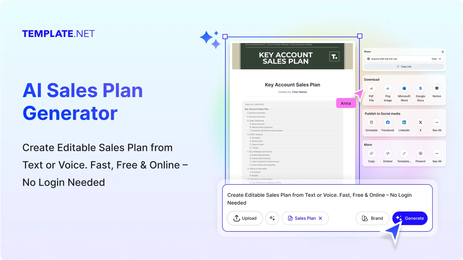 Free AI Sales Plan Generator, Free AI Sales Strategy Maker Online