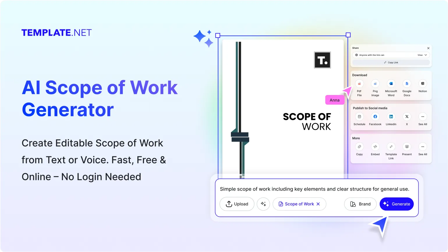 Free AI Scope of Work Generator, Free SOW Maker Online