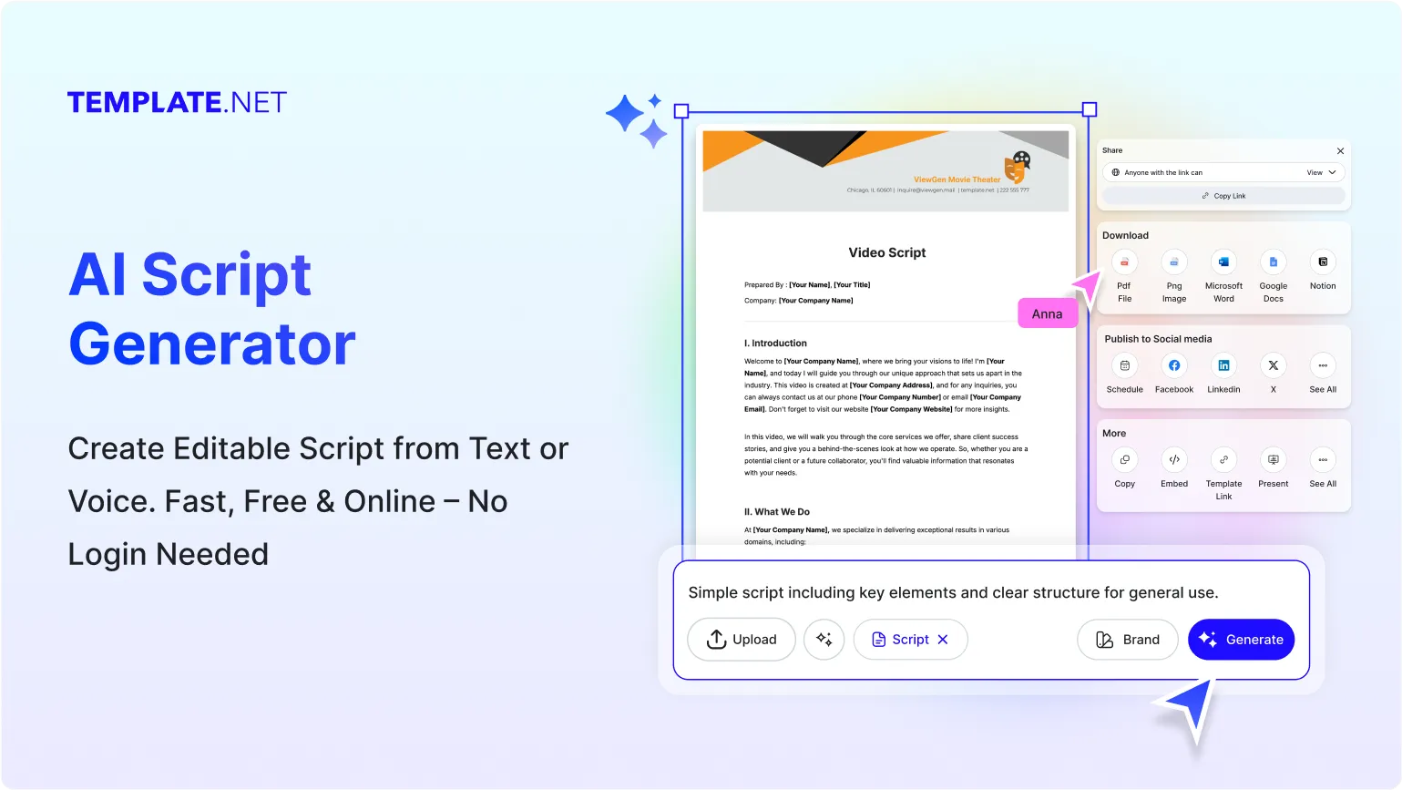 Free AI Script Generator, Free Script Maker Online
