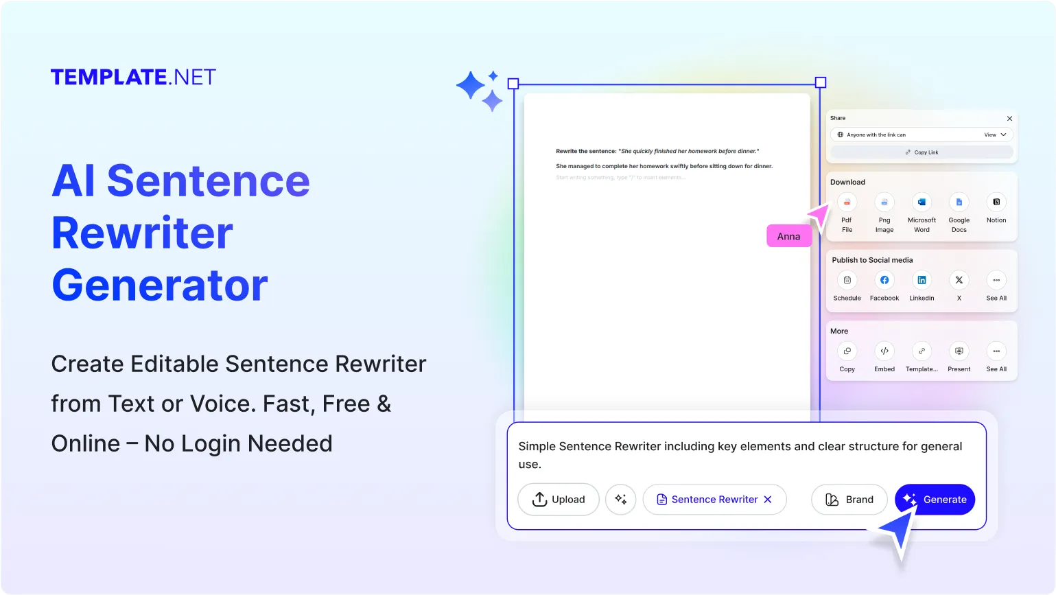 Free AI Sentence Rewriter, Online Sentence Paraphrasing Tool