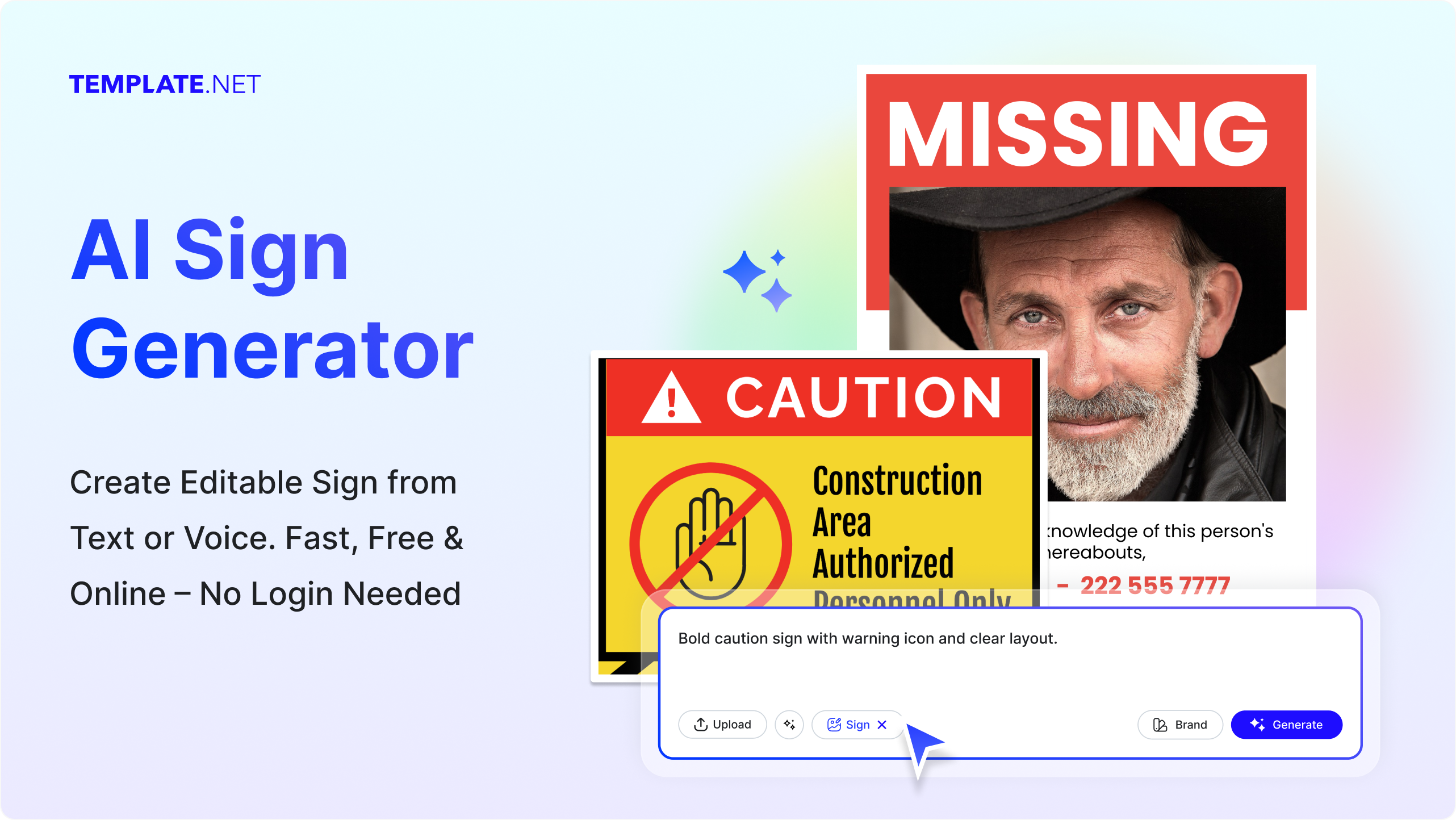 Free AI Sign Generator, Free Sign Maker Online