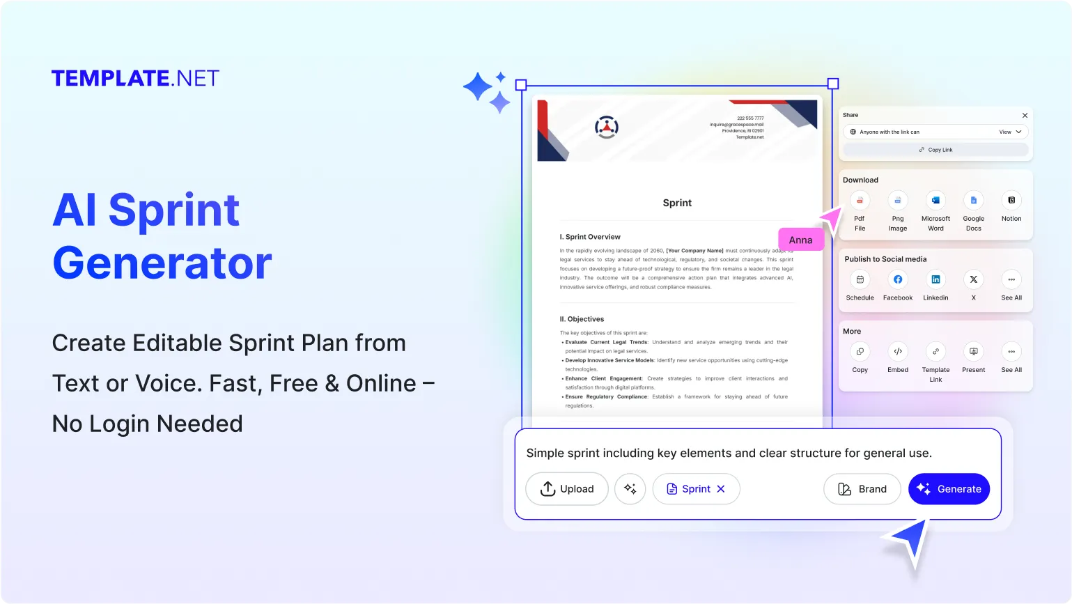 Free AI Sprint Generator, Free Sprint Plan Maker Online