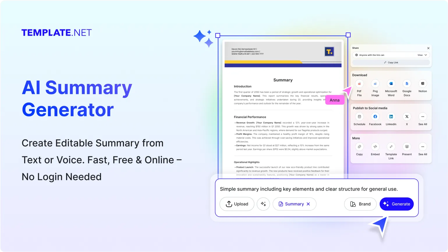 Free AI Summary Generator, Free Summary Maker Online