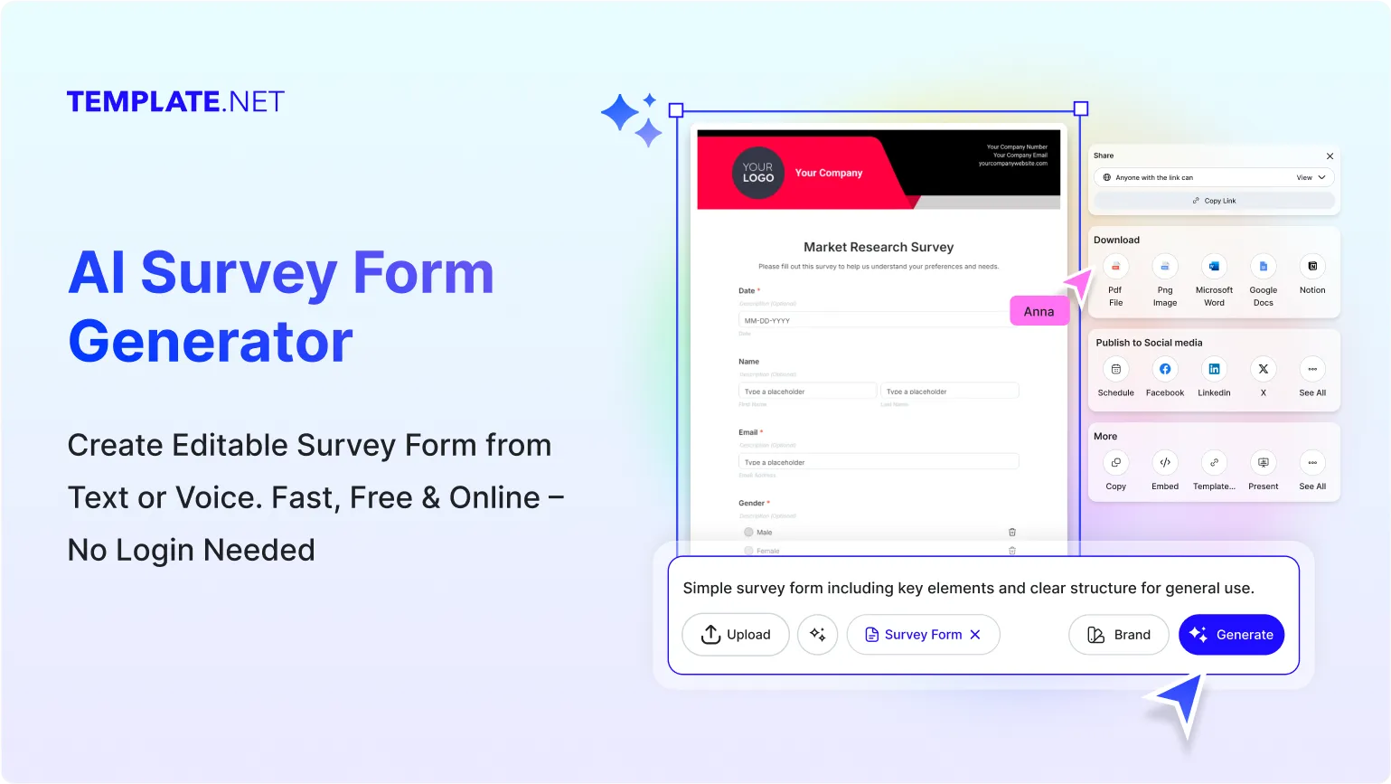 Free AI Survey Form Generator, Free Survey Form Maker Online