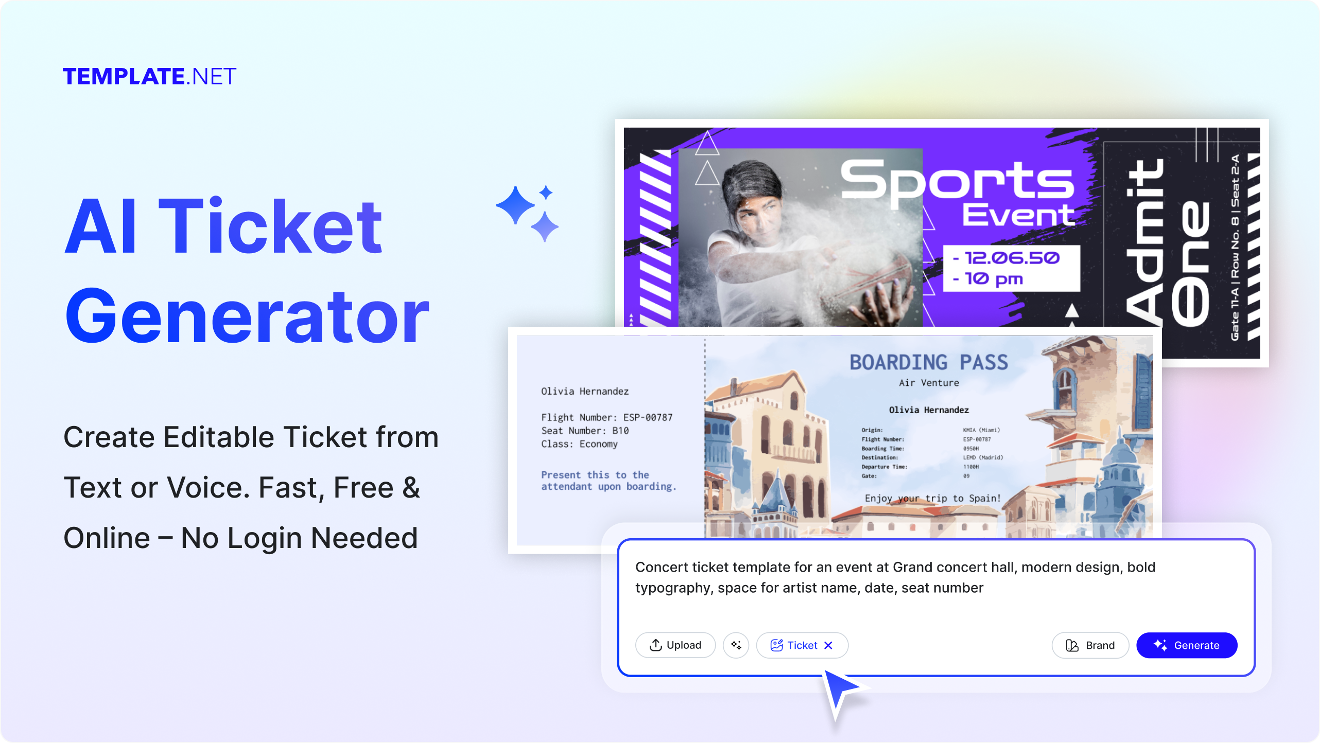 Free AI Ticket Generator, Free AI Ticket Maker Online