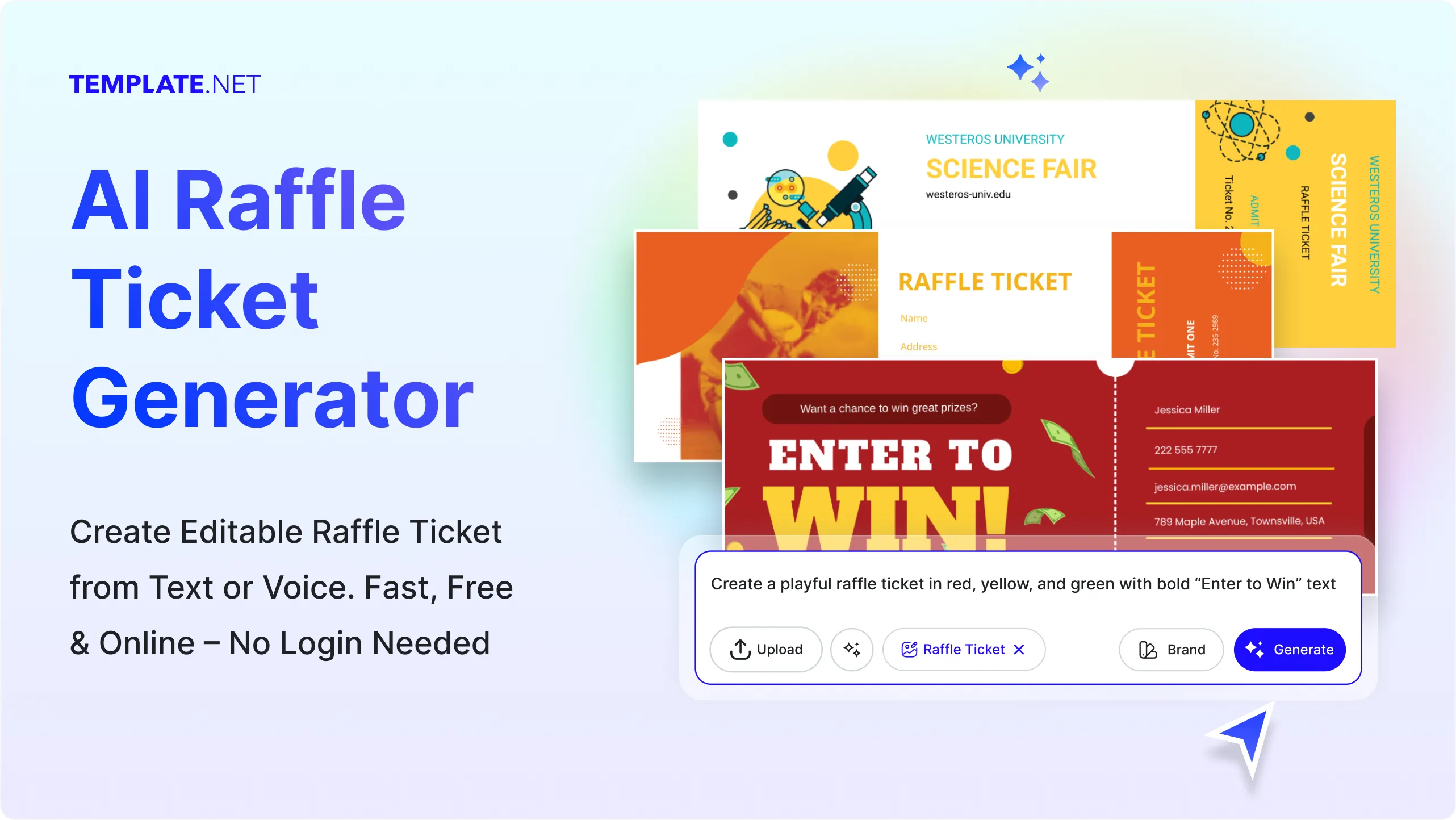 Free AI Raffle Ticket Generator, Free Raffle Ticket Maker Online