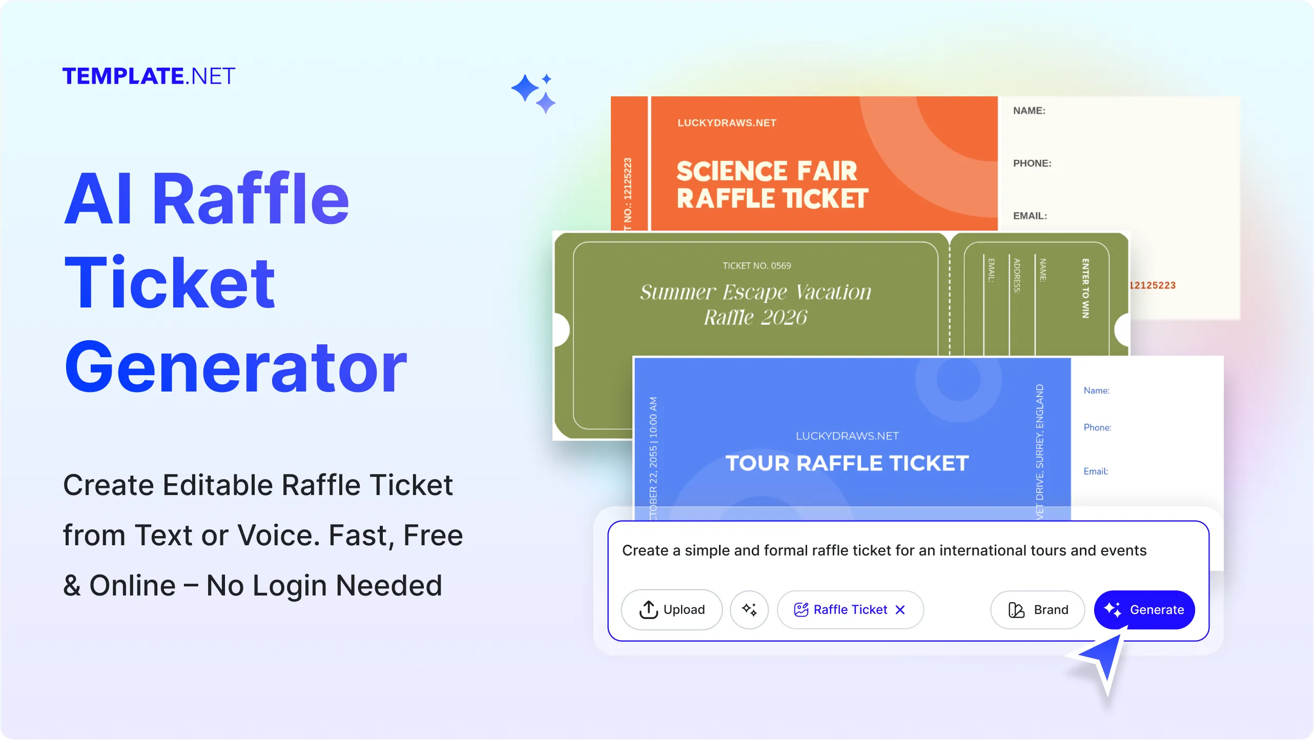 Free AI Raffle Ticket Generator, Free Raffle Ticket Maker Online