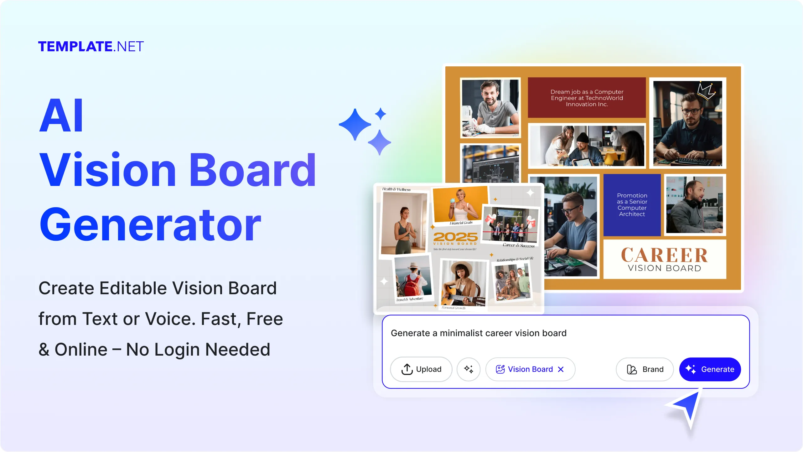 Free AI Vision Board Generator, Free Vision Board Maker Online