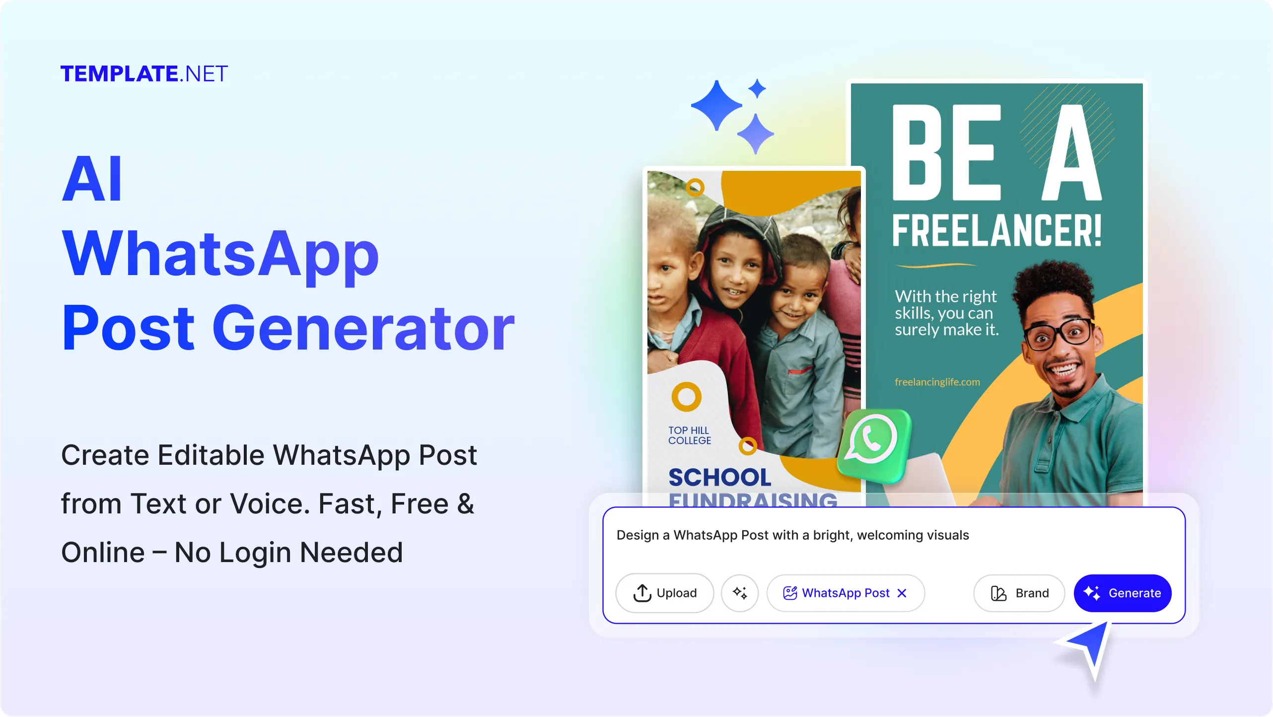 Free AI WhatsApp Post Generator, Free WhatsApp Maker Online