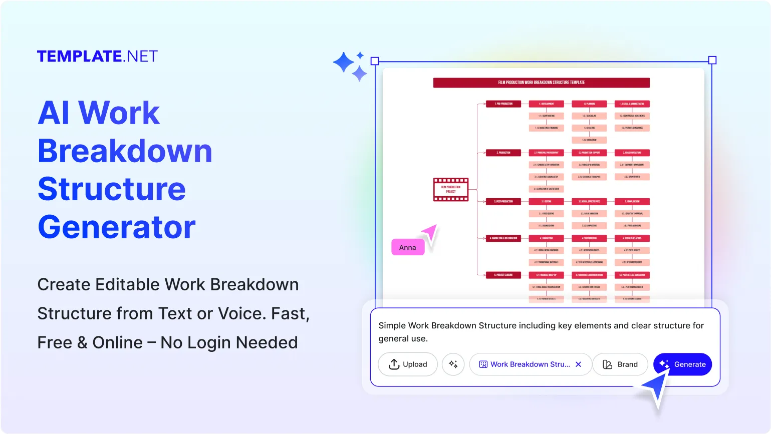 Free AI Work Breakdown Structure Generator, Free Work Breakdown Structure Maker Online