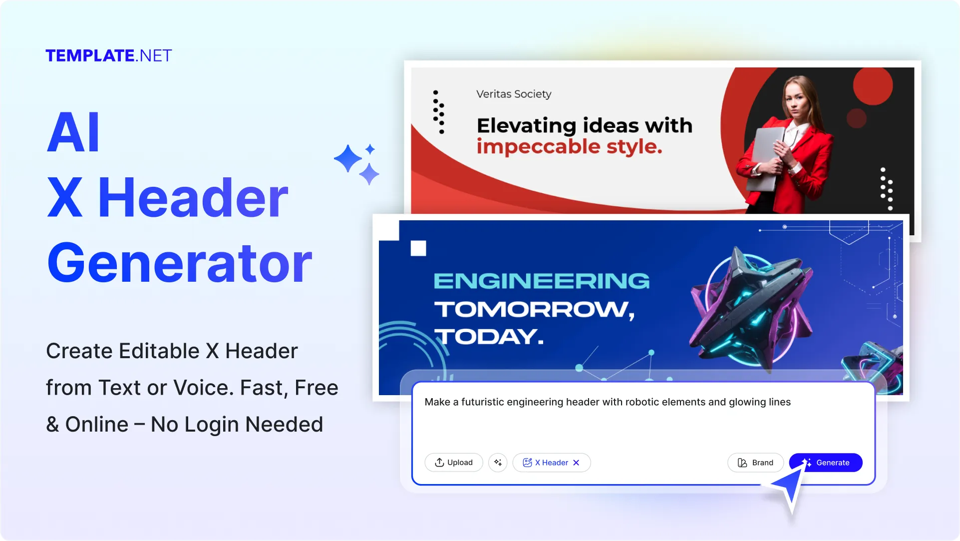 Free AI X Header Generator, Free X Header Maker Online