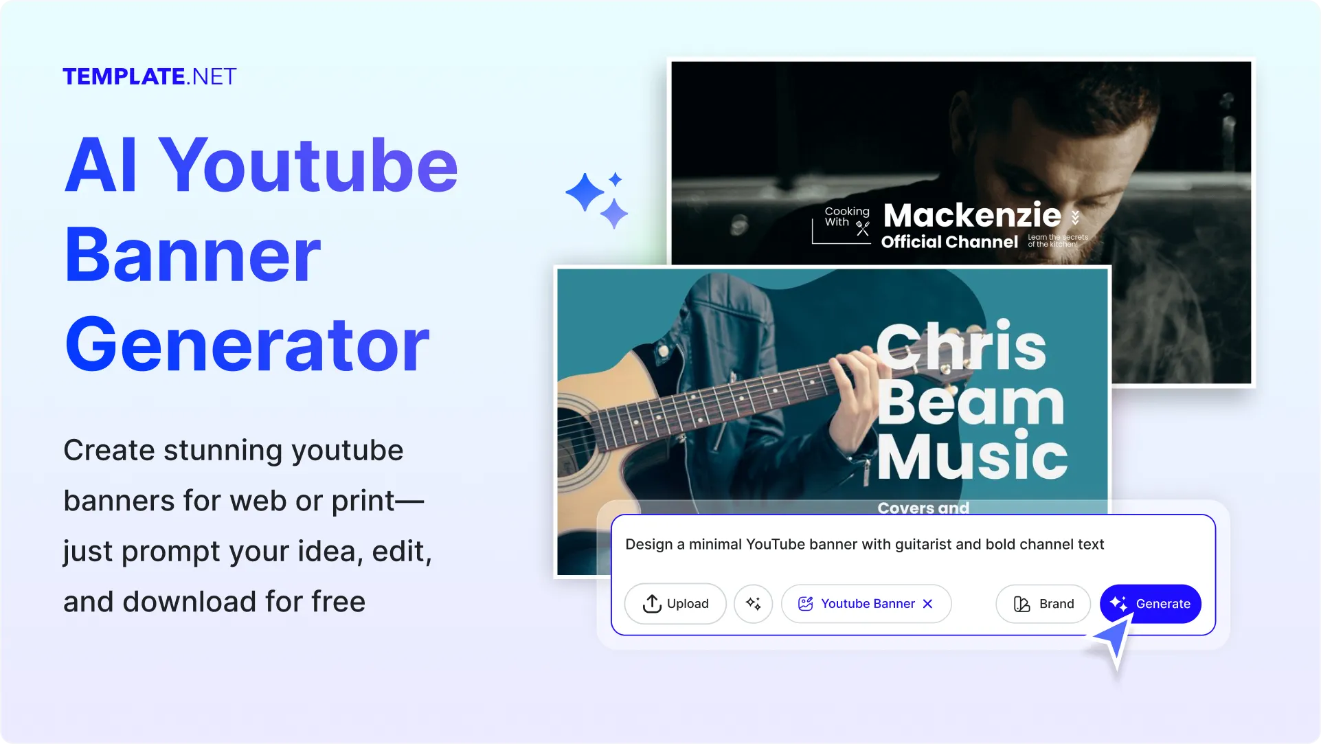 Free AI YouTube Banner Generator, Free YouTube Banner Maker Online