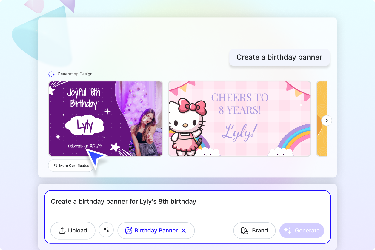 Free AI Birthday Banner Generator, AI Birthday Banner Maker Online