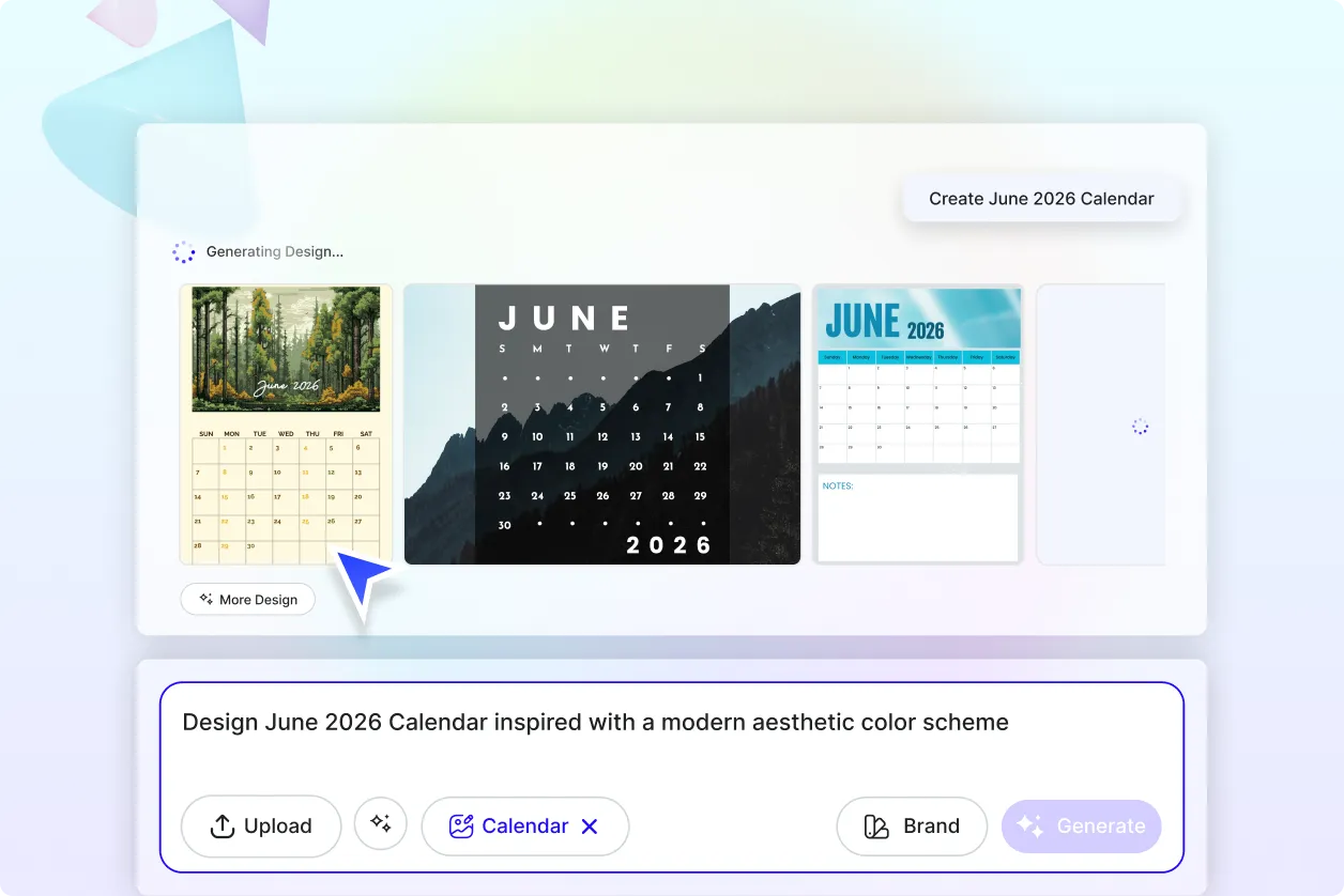Free AI June Calendar Generator, Free AI June Calendar Maker Online