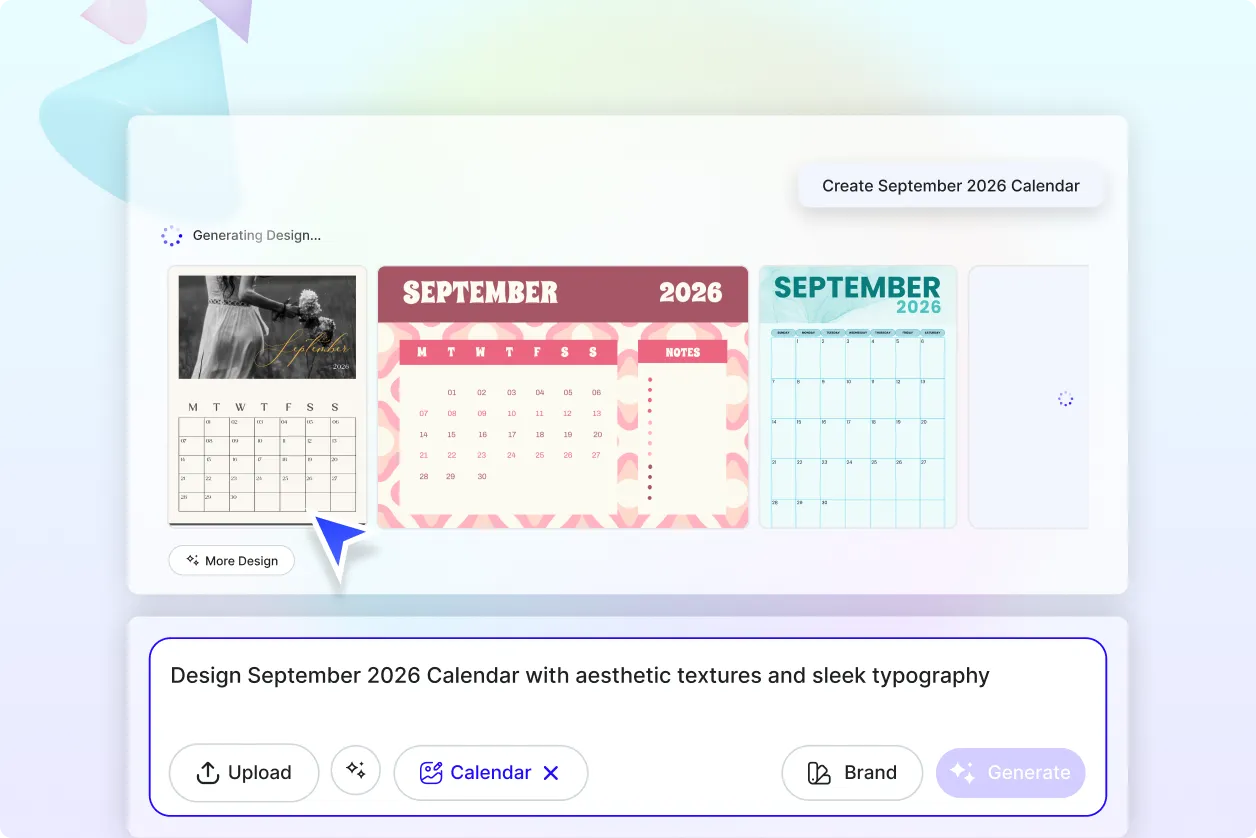 Free AI September Calendar Generator, Free AI September Calendar Maker Online