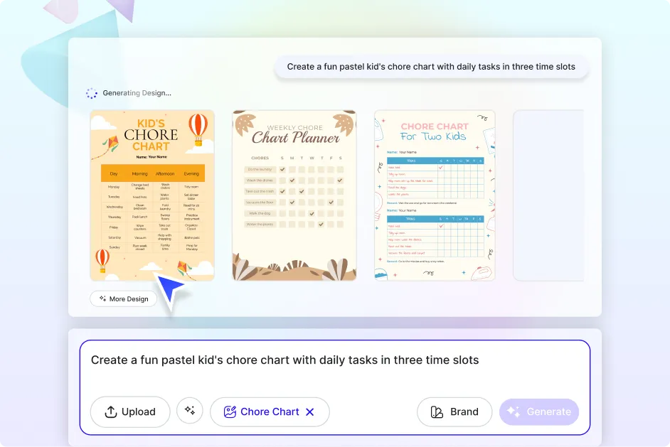 Free AI Chore Chart Generator, Free Chore Chart Maker Online
