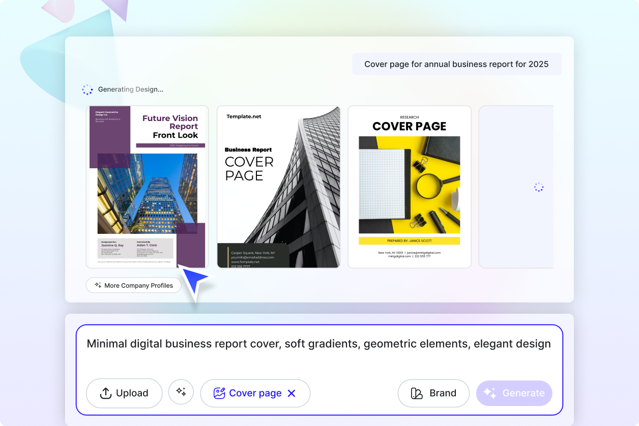 Free AI Cover Page Generator, Free Cover Page Maker Online