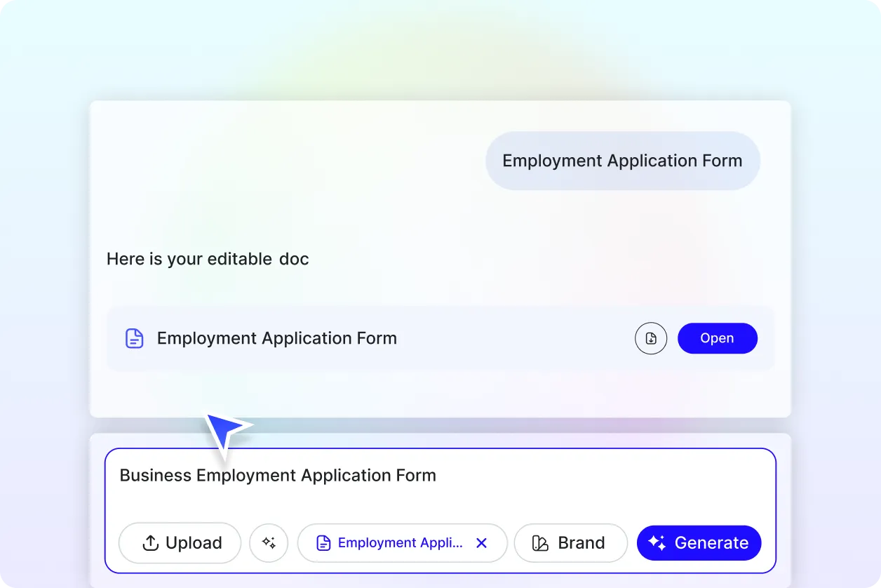 Free AI Employment Application Form Generator, Free Employment Application Form Maker Online