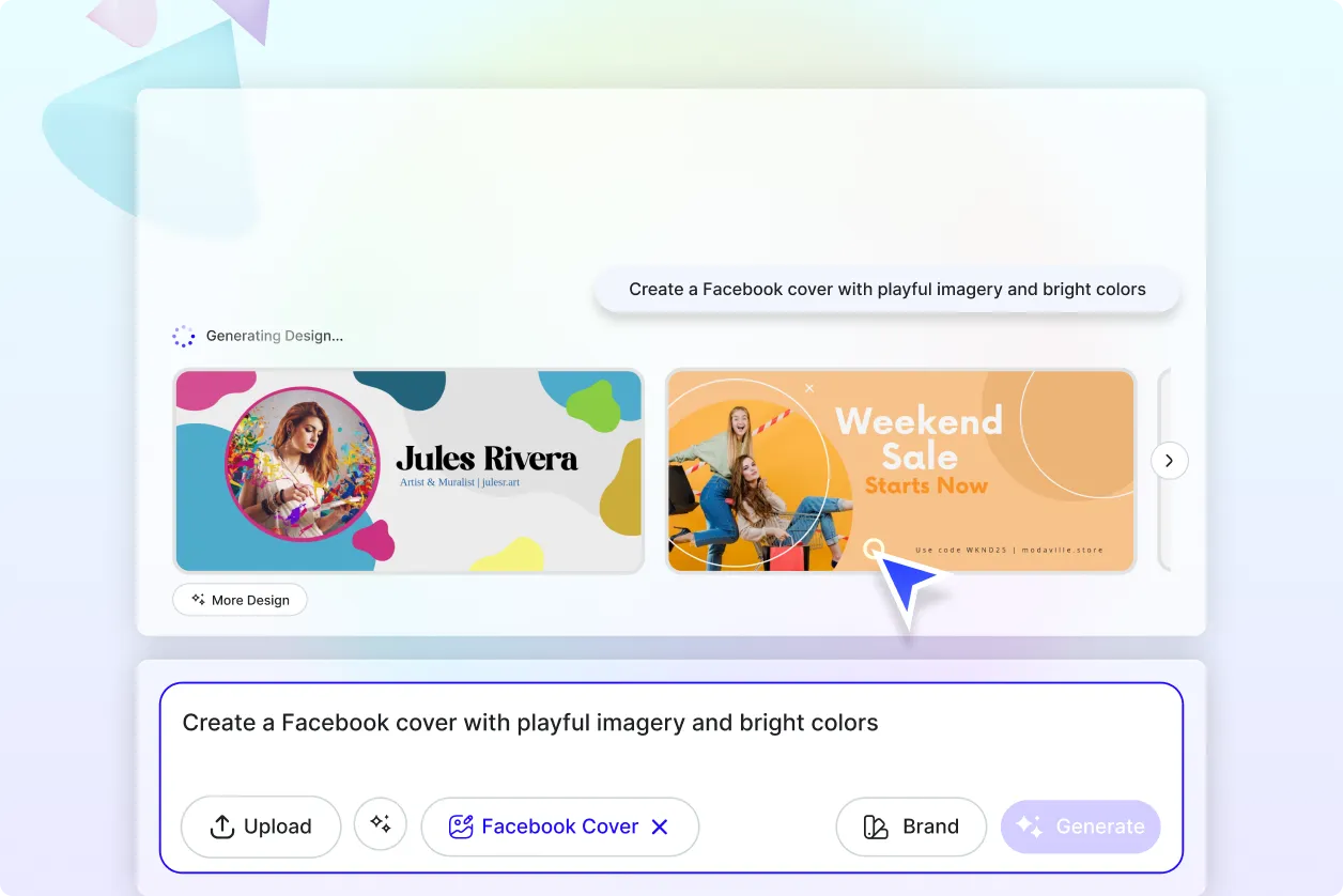 Free AI Facebook Cover Generator, Free Facebook Cover Maker Online