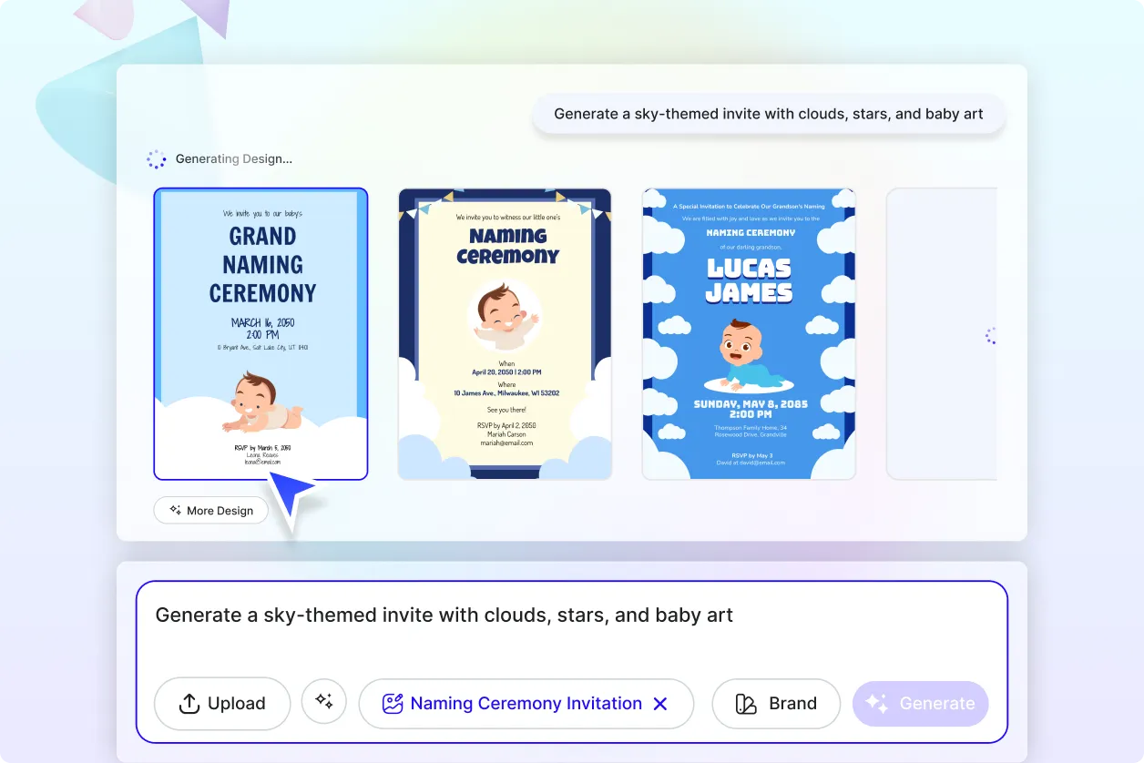 Free AI Naming Ceremony Generator, Naming Ceremony Maker Online