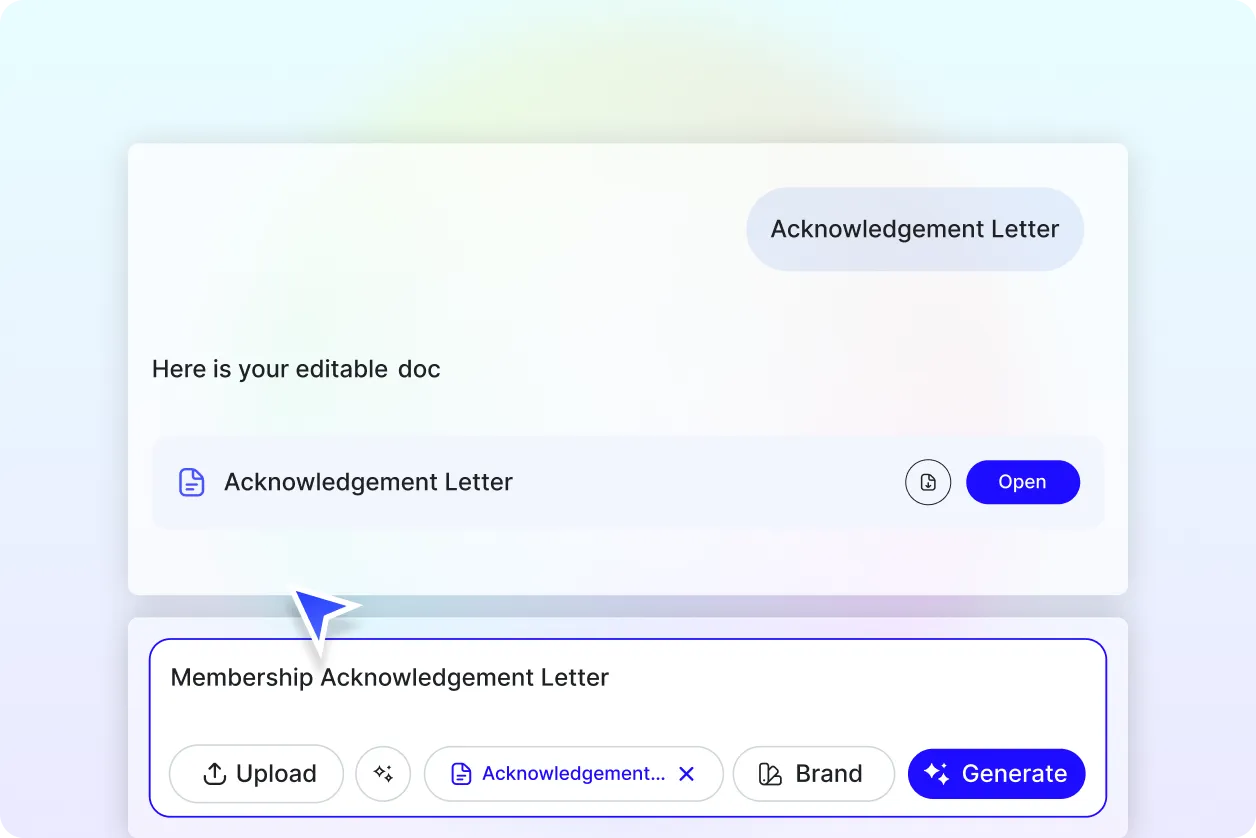 Free AI Acknowledgement Letter Generator, Free Acknowledgement Letter Maker Online
