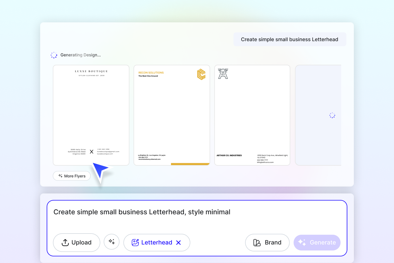 Free AI Letterhead Generator, Free AI Letterhead Maker Online