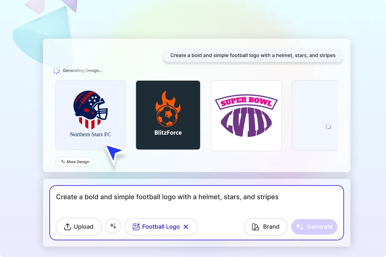 Free AI Football Logo Generator, AI Football Logo Maker Online