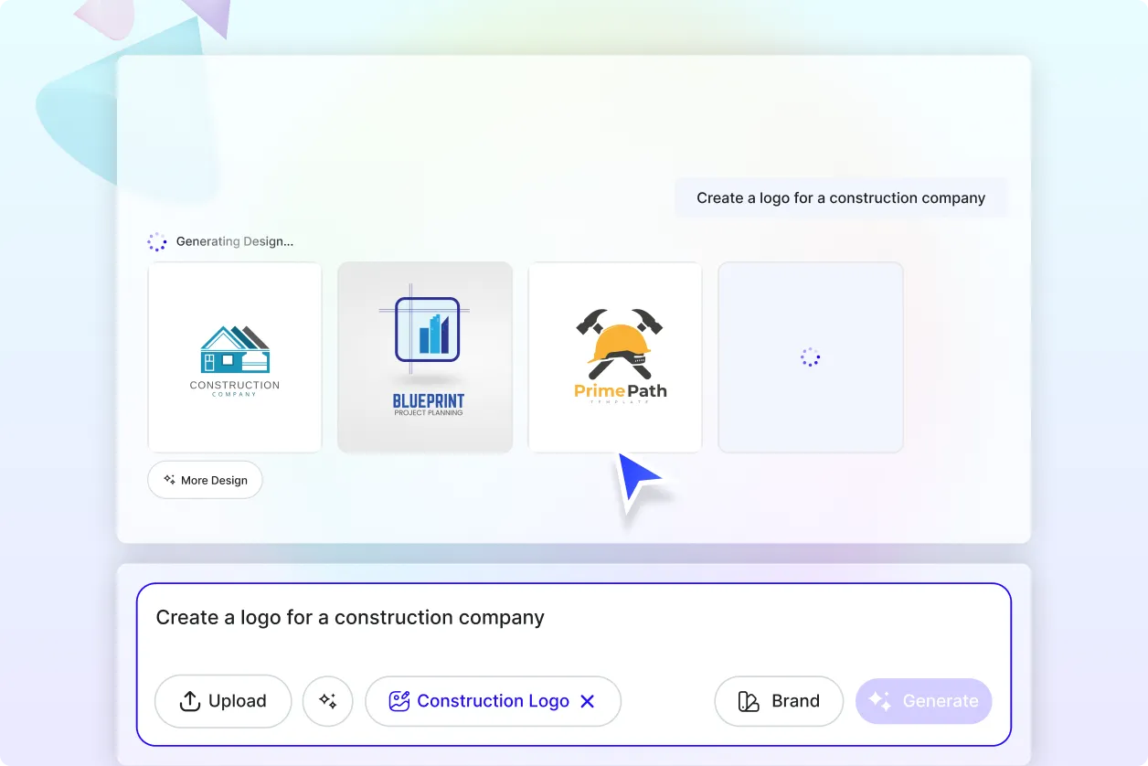 Free AI Construction Logo Generator, Free AI Construction Logo Maker Online