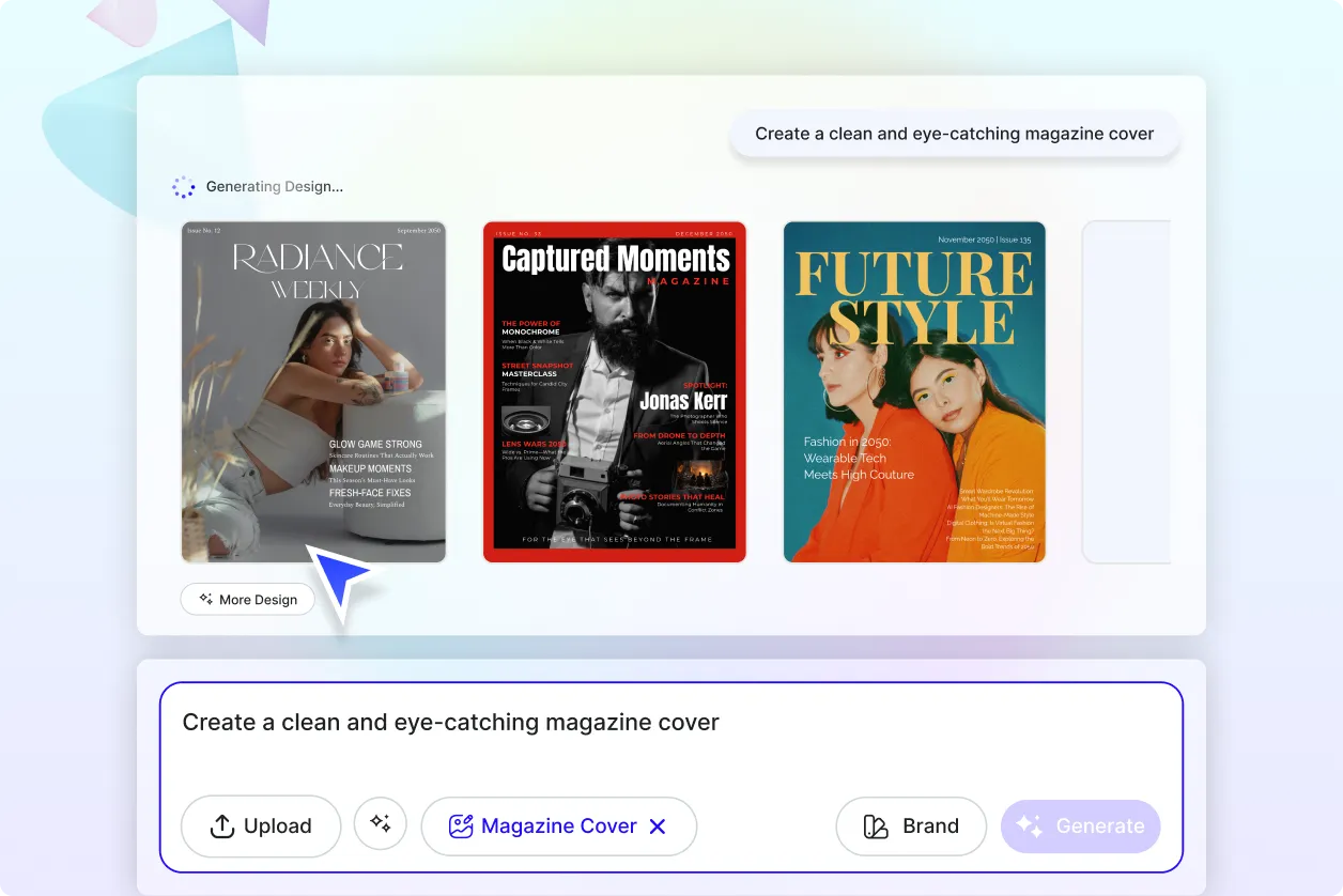Free AI Magazine Cover Generator, Free Magazine Cover Maker Online