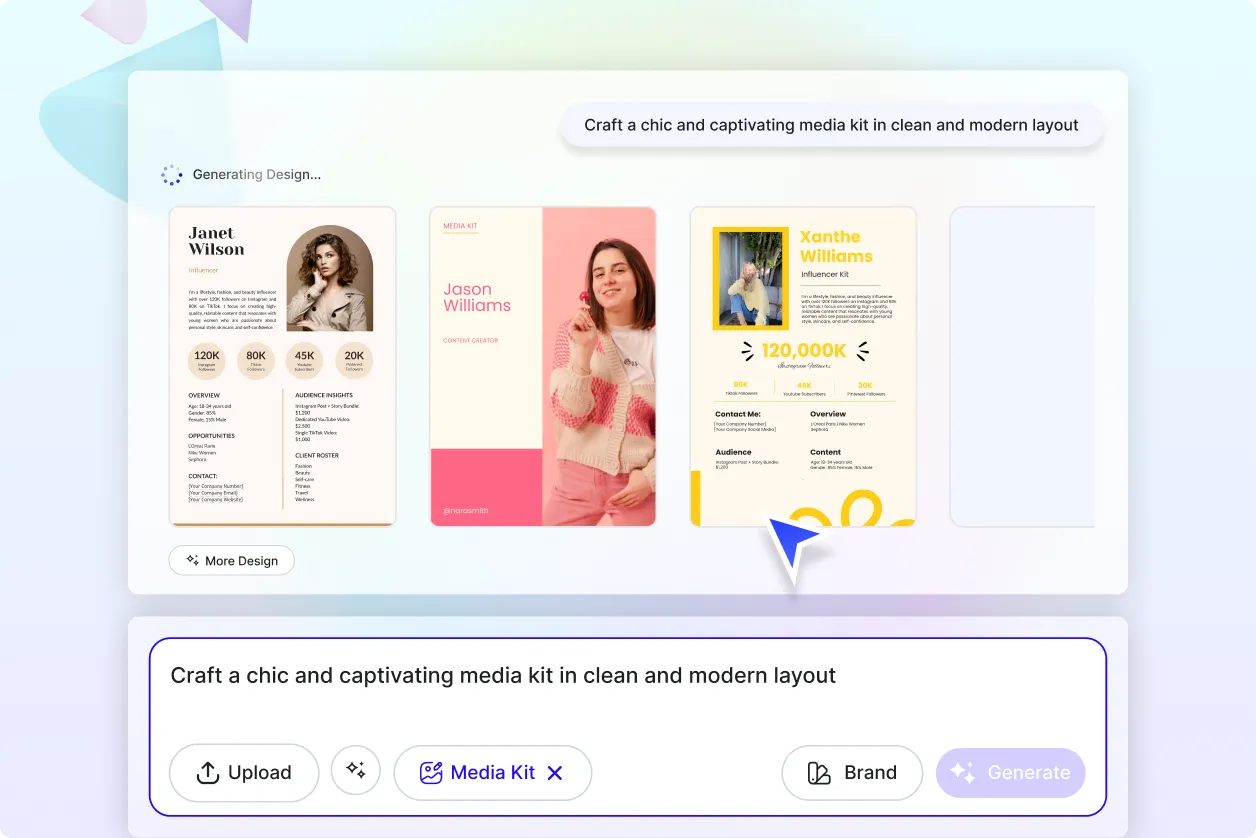 Free AI Media Kit Generator, Free Media Kit Maker Online