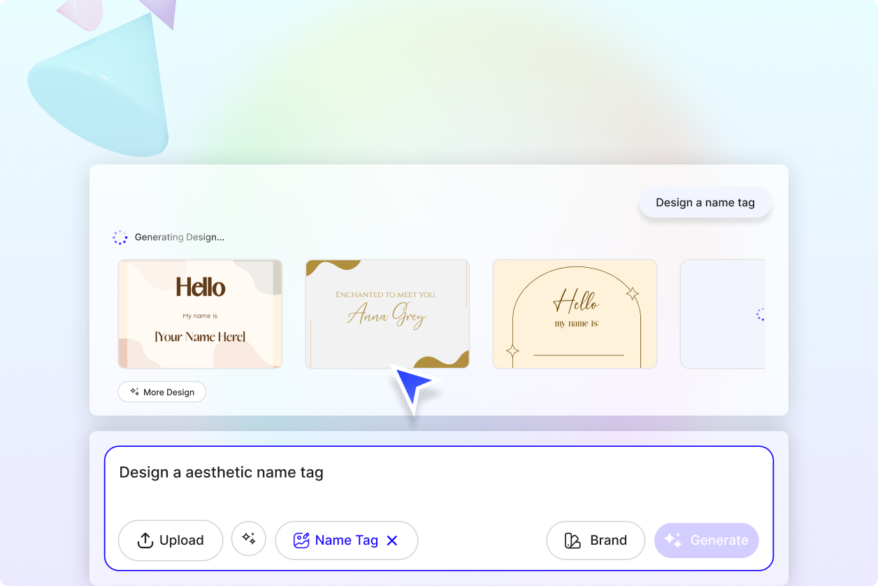 Free AI Name Tag Generator, Free Name Tag Maker Online