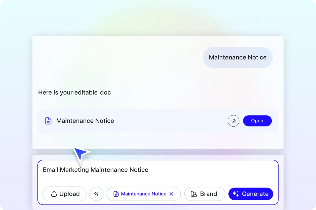 Free AI Maintenance Notice Generator, Free Maintenance Notice Maker Online