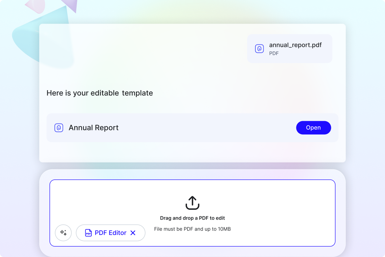 Free AI PDF Editor, Free PDF Editor [ No Signup ]