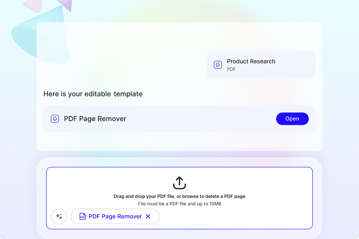 Free AI PDF Page Remover, Remove Pages from PDF